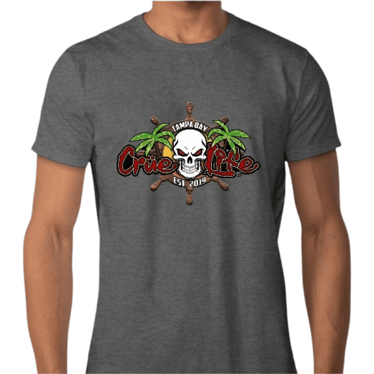 Tampa Bay Crüe Life Custom Wheel Logo PerfectT TShirt Heads and Tails