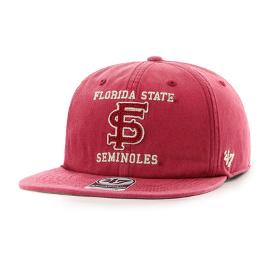 Florida State Seminoles Vintage Dusted Captain Snapback Hat