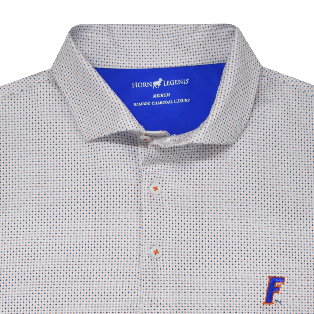 Florida Gators Horn Legend Primary Logo Bamboo Charcoal Camo Polo – Heads  and Tails