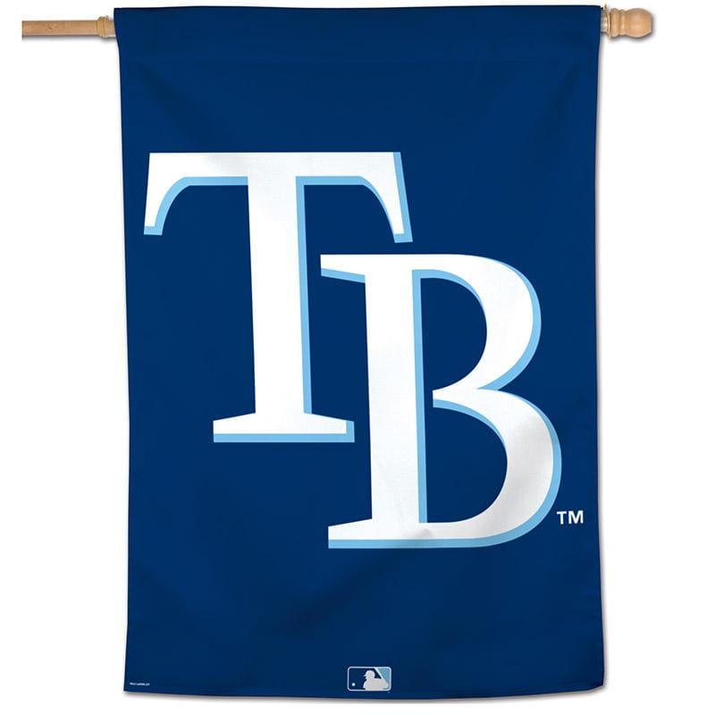 Tampa Bay Rays 28" x 40" TB Logo Vertical Flag Heads and Tails