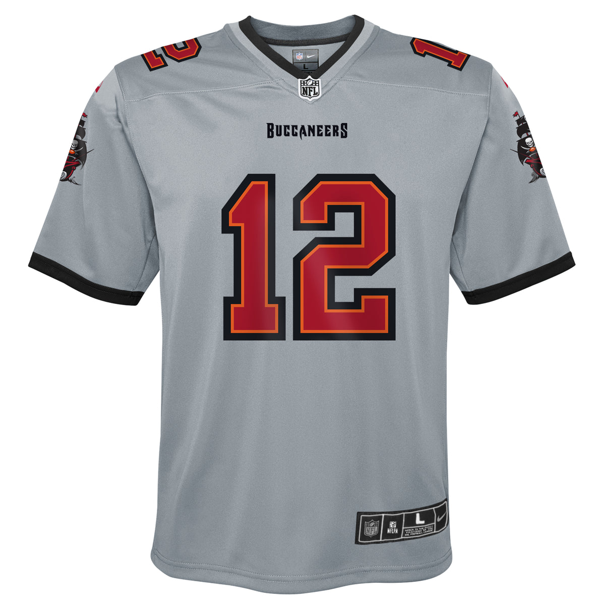 Youth Nike Tom Brady Gray Tampa Bay Buccaneers Inverted Team