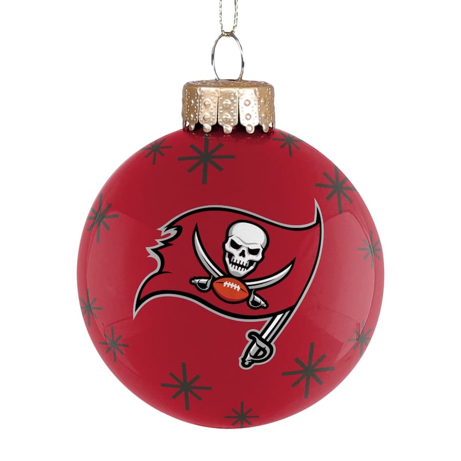 Tampa Bay Buccaneers 2022 Glass Ball Ornament Heads and Tails