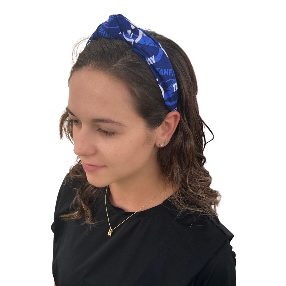 Tampa Bay Lightning: Logo Blue Tie Headband