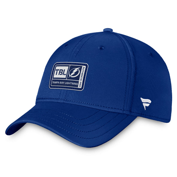 Tampa Bay Lightning Authentic Pro Training Camp Structured Stretch Fitted Hat