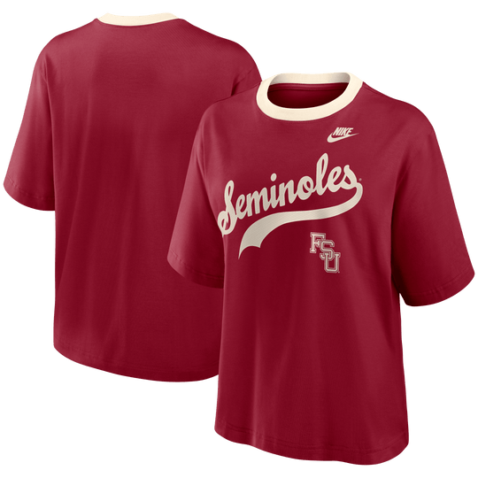 Florida State Seminoles Nike Women's Vault Fight Song Legacy Boxy Tee