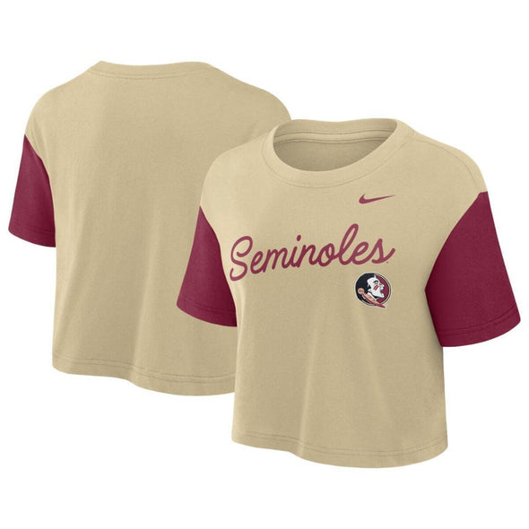 Florida State Seminoles Women's Nike 'Seminoles' Script Boxy Crop Top