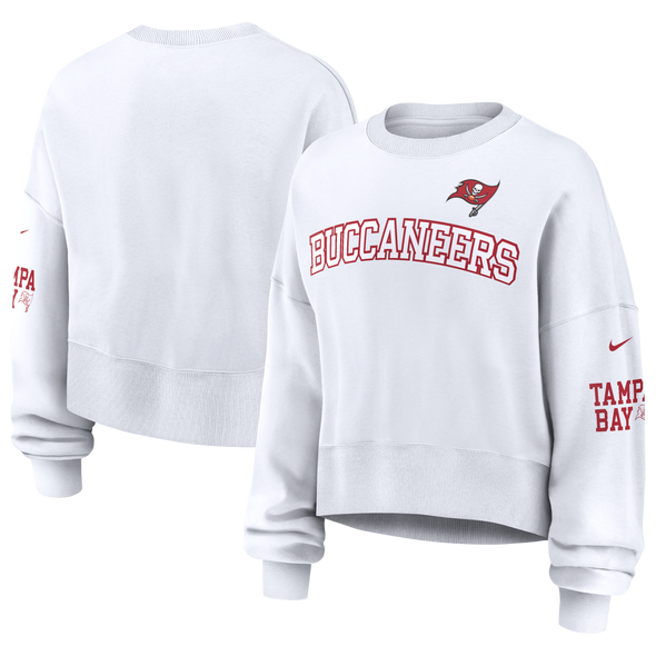 Tampa Bay Buccaneers Nike Women's Oversized Crew Fleece Sweater