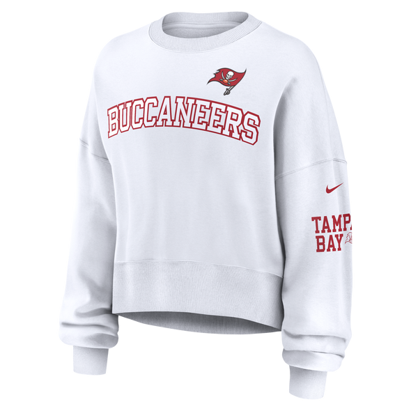 Tampa Bay Buccaneers Nike Women's Oversized Crew Fleece Sweater