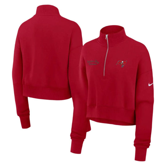 Tampa Bay Buccaneers Nike Women's Phoenix 1/4 Zip Pullover