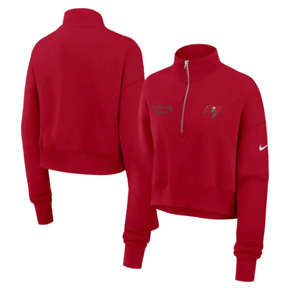 Tampa Bay Buccaneers Nike Women's Phoenix 1/4 Zip Pullover