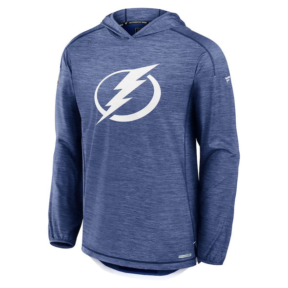 Tampa Bay Lightning Authentic Pro Rink Primary Logo Lightweight Pullover Hoodie