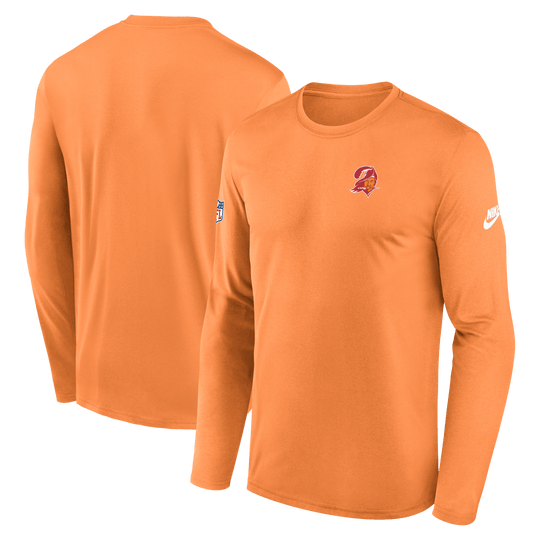 Tampa Bay Buccaneers Nike Dri-Fit Rewind Running Champs Legend Long Sleeve Performance Tee