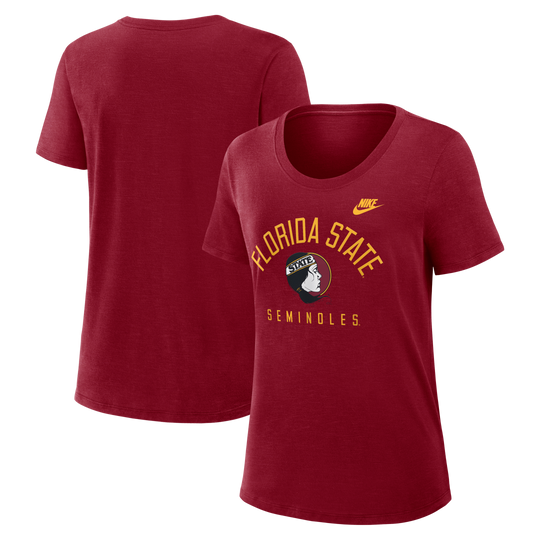 Florida State Seminoles Nike Women's Vault Arch Legacy Slub Tee
