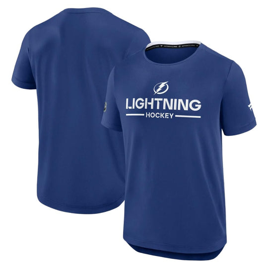 Tampa Bay Lightning Authentic Pro Rink Tech Wordmark Short Sleeve Tee