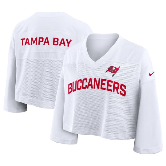 Tampa Bay Buccaneers Women's Nike Cropped Sideline Jersey