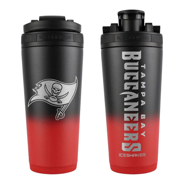 Tampa Bay Buccaneers Ombre Black/Red Stainless Steel Ice Shaker