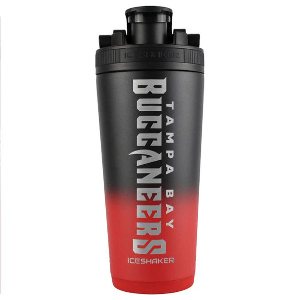 Tampa Bay Buccaneers Ombre Black/Red Stainless Steel Ice Shaker