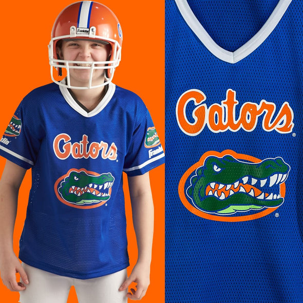 Florida Gators Youth Uniform Helmet and Jersey Set