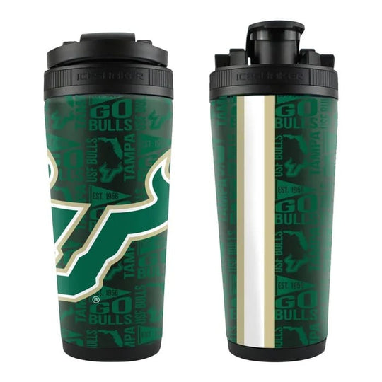 South Florida Bulls 4D Stainless Steel Ice Shaker