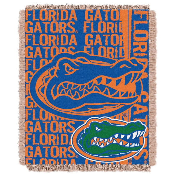 Florida Gators NCAA Double Play 46' x 60' Woven Jacquard Throw Blanket