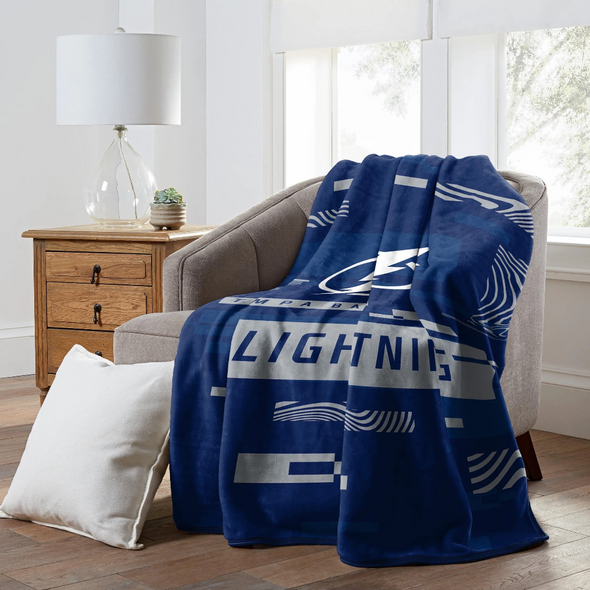 Tampa Bay Lightning 60" x 80" Digitize Raschel Throw Blanket