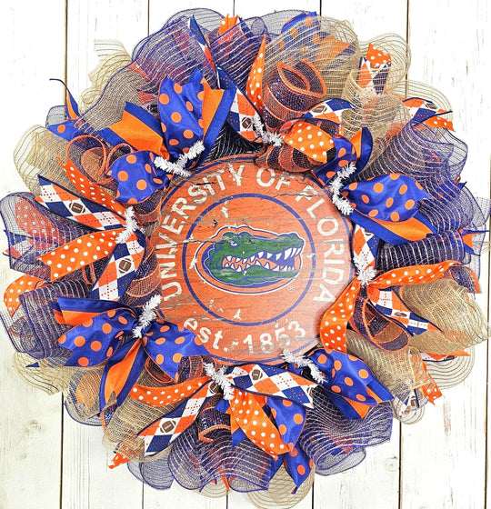 Florida Gators Front Door Wreath