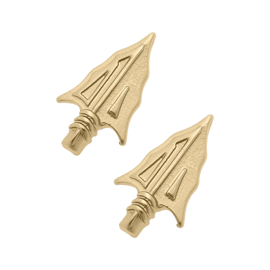 Florida State Seminoles 24K Gold Plated Arrowhead Stud Earrings