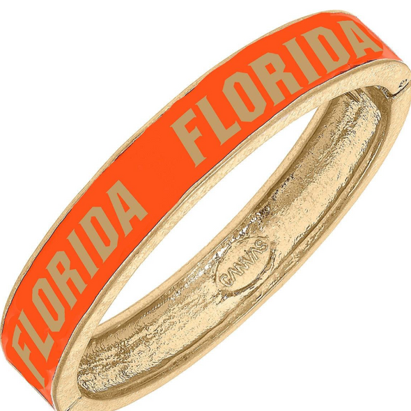 Florida Gators "Gators" Enamel Hinge Bangle