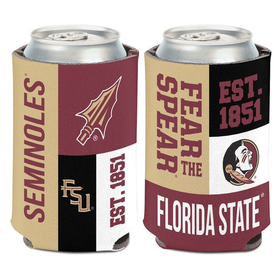 Florida State Seminoles 12oz Color Block Can Cooler
