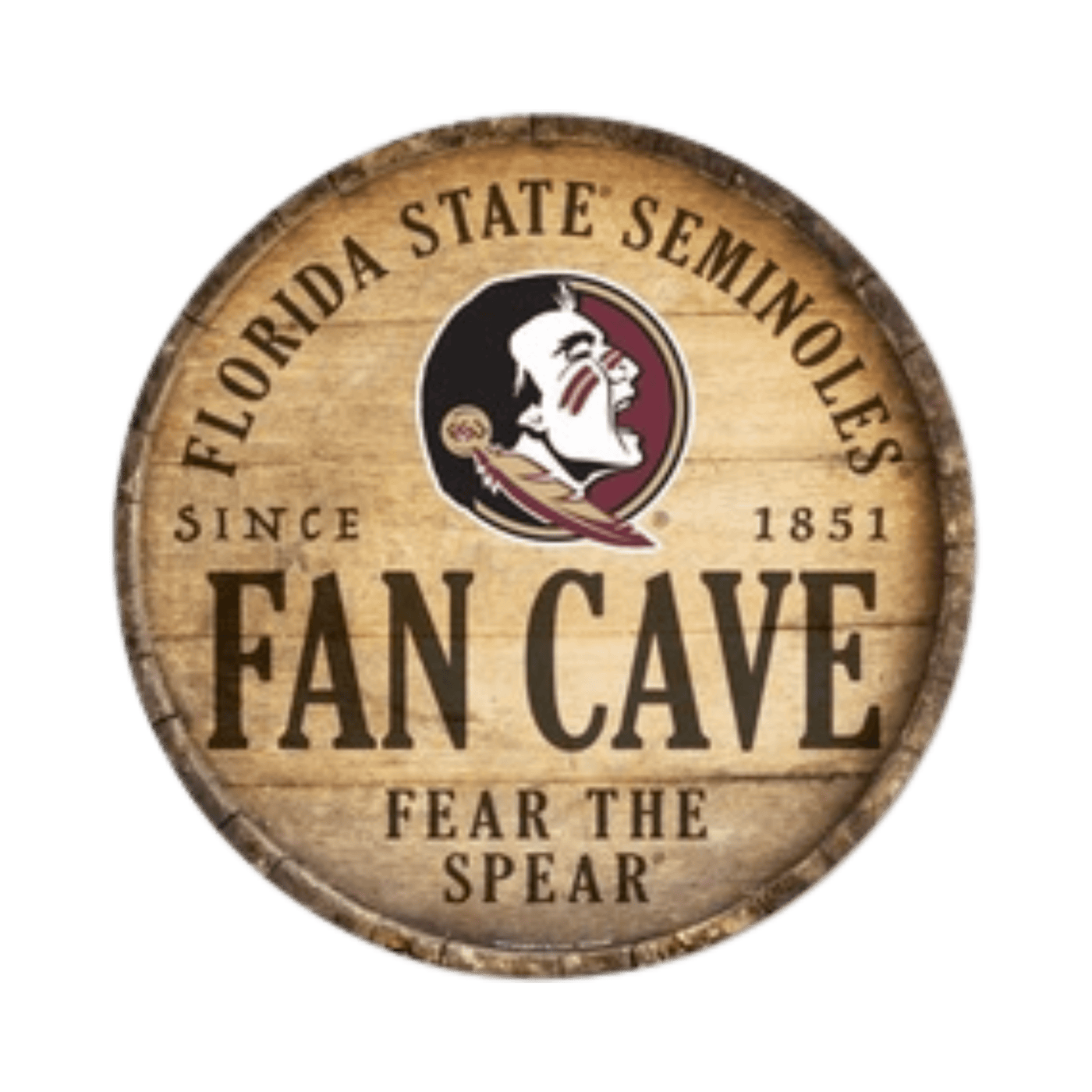 Florida State Seminoles Wooden 14 Round Sign Heads And Tails florida-state-seminoles-wooden-14-round-sign-heads-and-tails