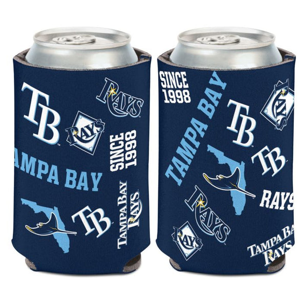 Tampa Bay Rays 12oz Scatter Team Print Can Cooler