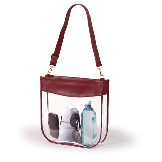 Kate Clear Purse with Team Color Trim