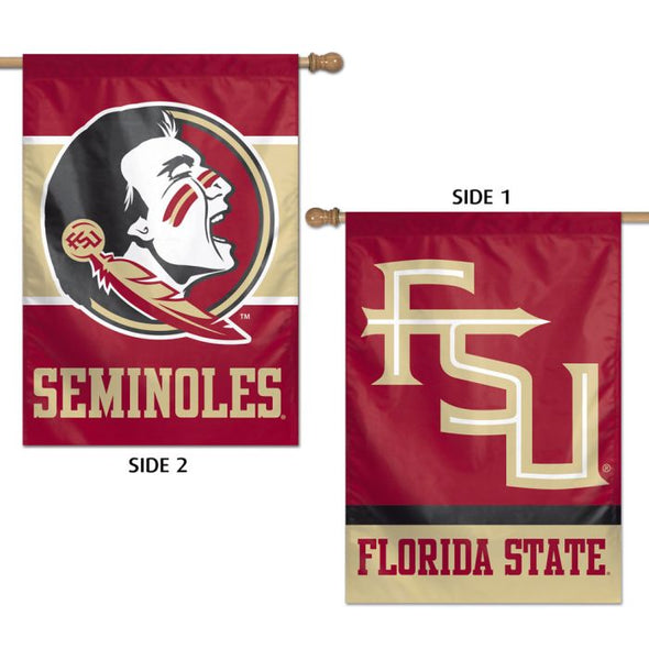 Florida State Seminoles 28" X 40" Primary and Secondary Logo Two Sided Vertical Flag
