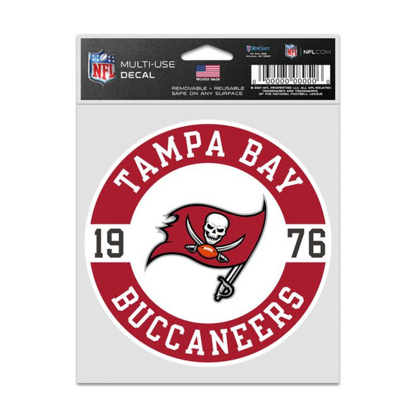 Tampa Bay Buccaneers  4" x 5" Patch Fan Multi-Use Decal