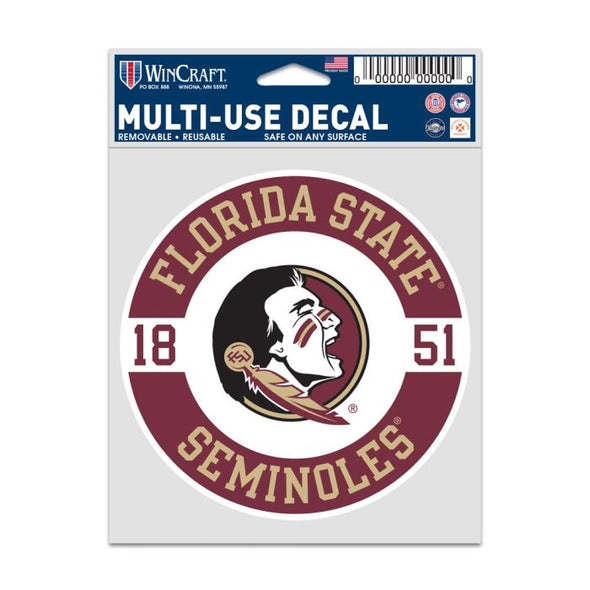 Florida State Seminoles 4" x 5" Patch Fan Decal