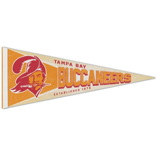Tampa Bay Buccaneers 12" x 30" Classic Retro Logo Premium Pennant