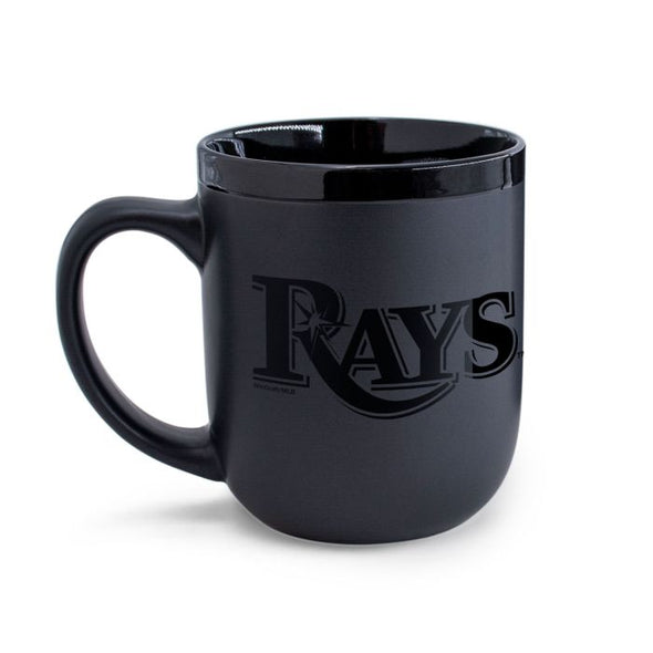 Tampa Bay Rays 17oz Team Logos Black Ceramic Mug