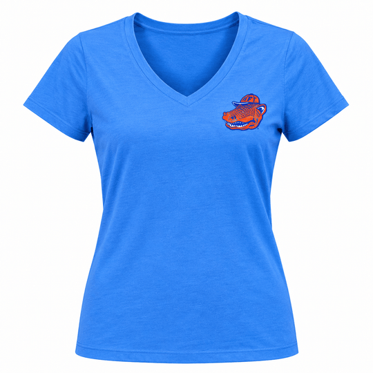 Florida Gators Alma Mater Women's V-neck Vintage Mascot Tee