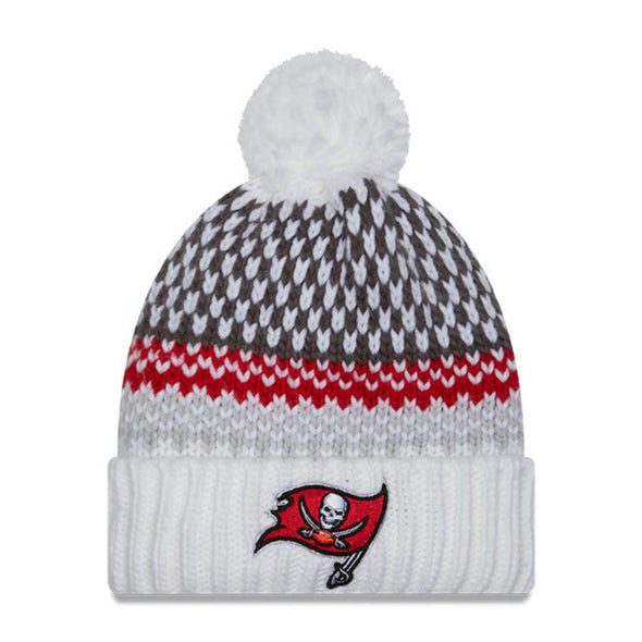 Tampa Bay Buccaneers Women's 2023 NFL Sideline  Pom Cuffed Knit Hat