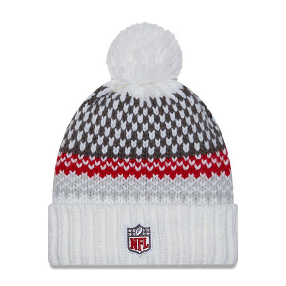 Tampa Bay Buccaneers Women's 2023 NFL Sideline  Pom Cuffed Knit Hat