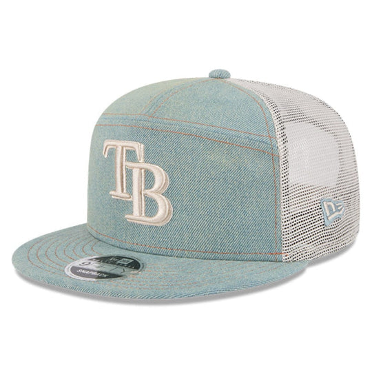 Tampa Bay Rays 2025 9Fifty Split Panel Denim Snapback Hat