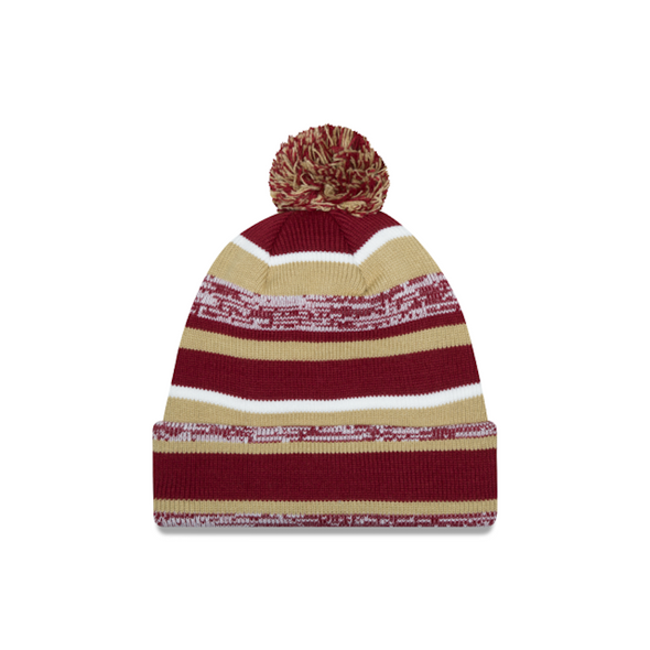 Florida State Seminoles FS Interlock Striped Pom Sports Knit Hat