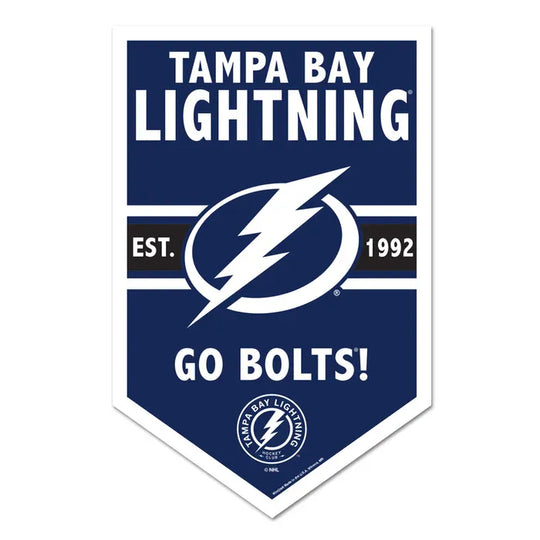 Tampa Bay Lightning 11" x 17" Go Bolts Slogan Wooden Sign