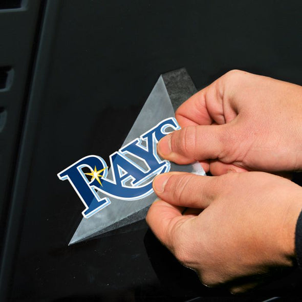 Tampa Bay Rays 4" x 4" 'Rays' Logo Perfect Cut Decal