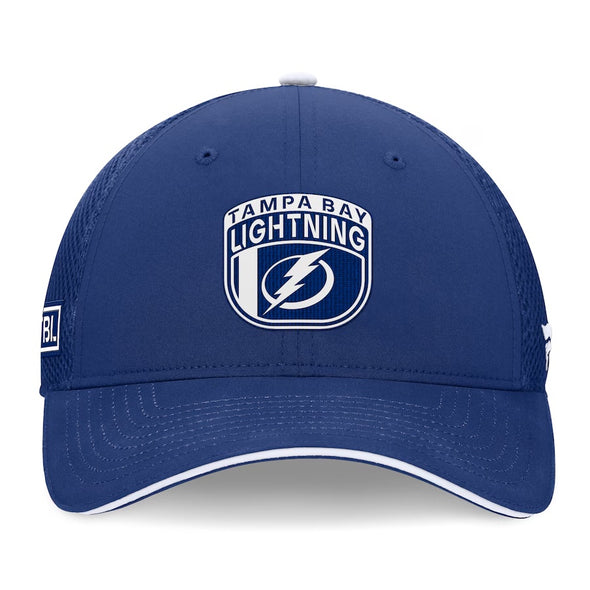 Tampa Bay Lightning Youth 2024 NHL Draft On Stage Mesh Snapback Hat