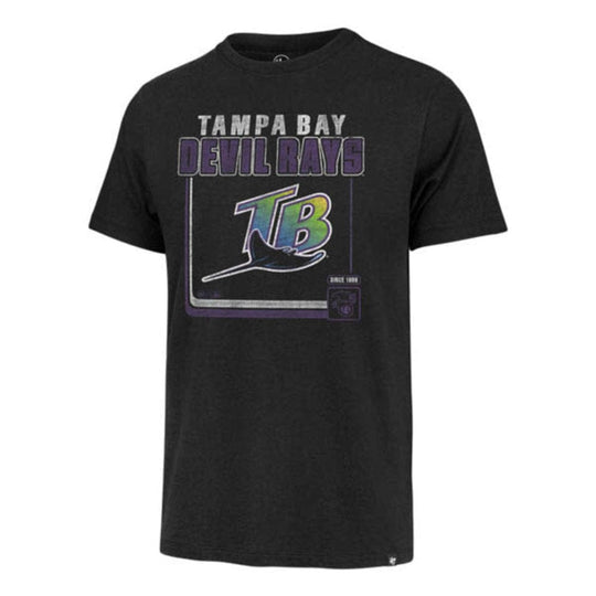 Tampa Bay Rays Cooperstown Flint Black Borderline Franklin  Tee