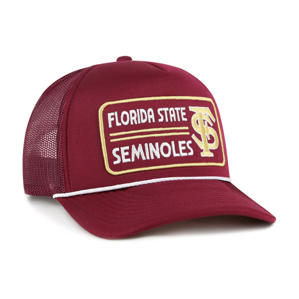 Florida State Seminoles '47 Local Patch Trucker Snapback Hat - Cardinal