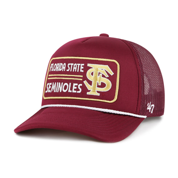 Florida State Seminoles '47 Local Patch Trucker Snapback Hat - Cardinal