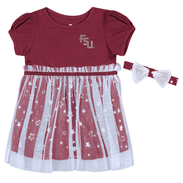 Florida State Seminoles Girls Toddler Star League Dress