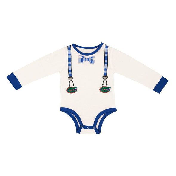 Florida Gators Infant Suspenders Longsleeve Onesie